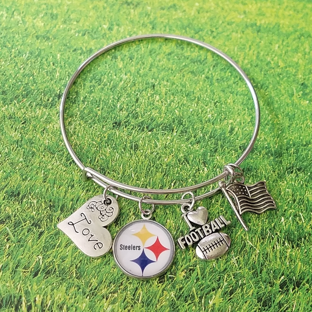 Pittsburgh Steelers charm bracelet